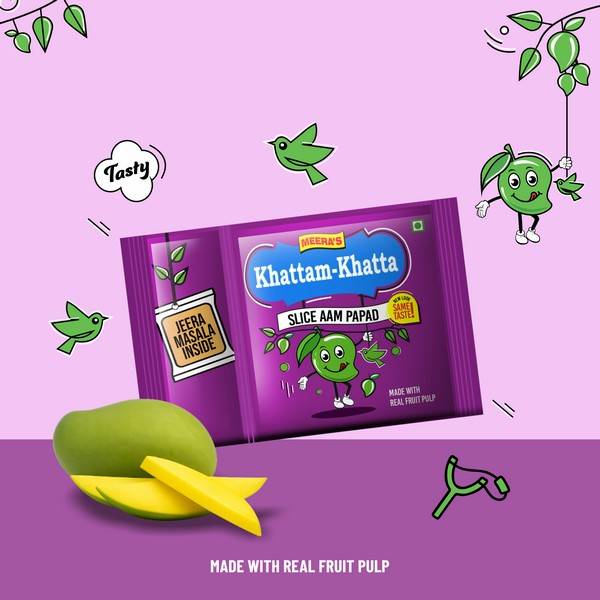 Khattam Khatta Big Aam Papad | Pack of 10 Pcs | Cravinggs
