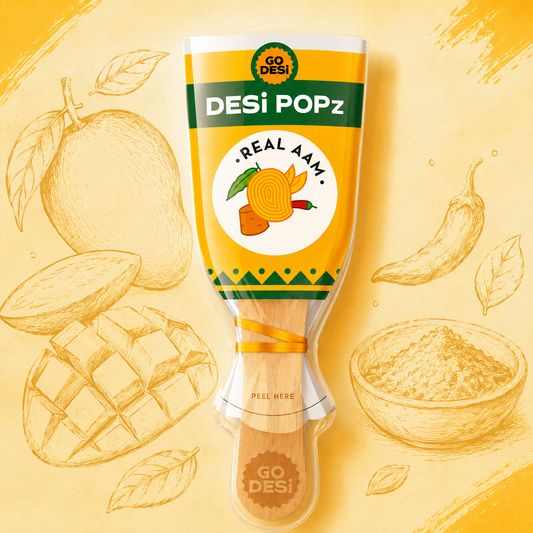 GO DESi Popz | Real Aam | Pack of 10 | Cravinggs