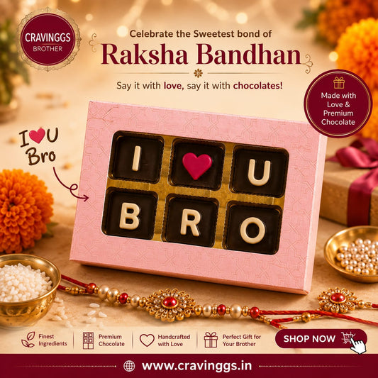 I Love You Bro Chocolate | Rakhi Gift | Cravinggs