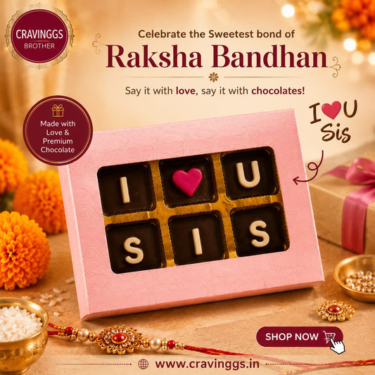 I Love You Sis Chocolate | Rakhi Gift | Cravinggs